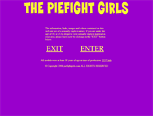 Tablet Screenshot of piefightgirls.com